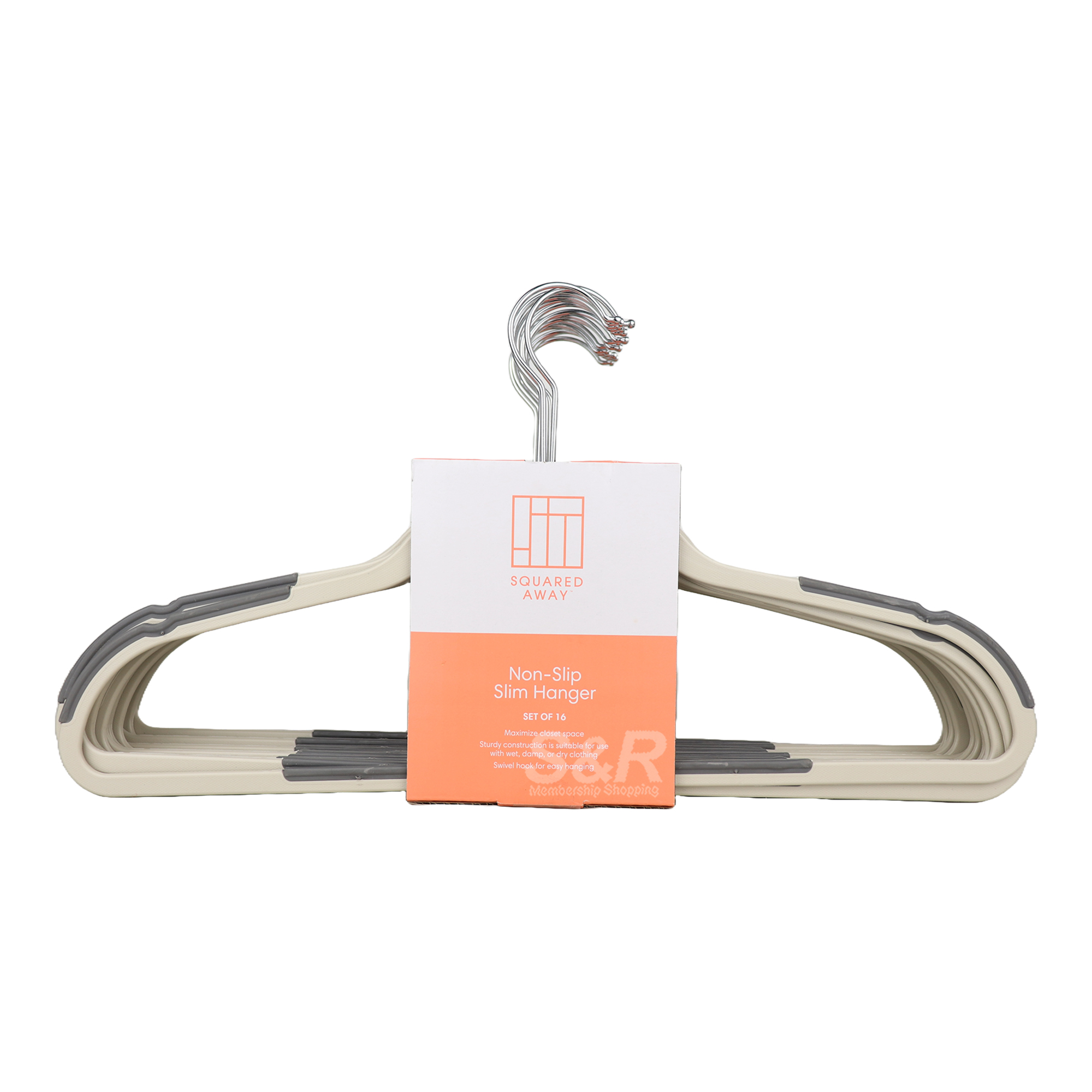 Squared Away NonSlip Slim Hanger 16pcs